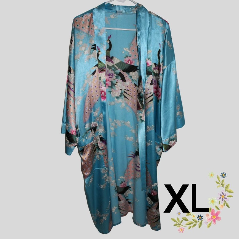 Colorful Silk Robe